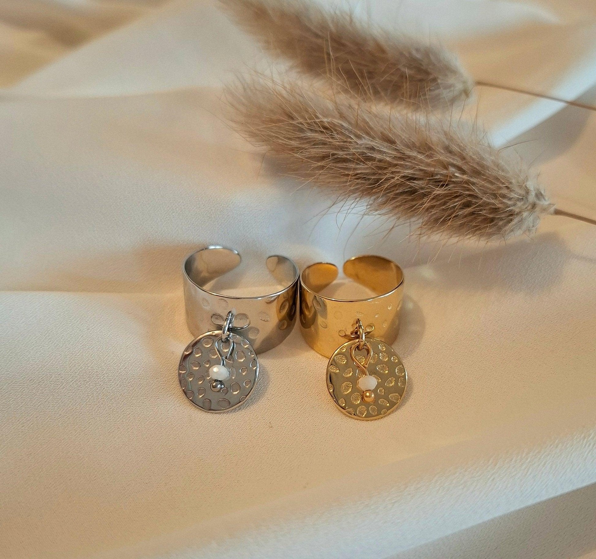 Luna/bague breloque - Larivieradoree