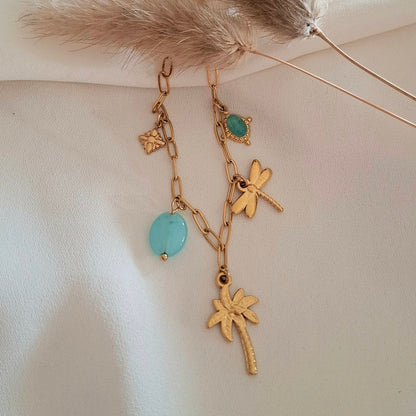 Collier breloques Summer - Larivieradoree 