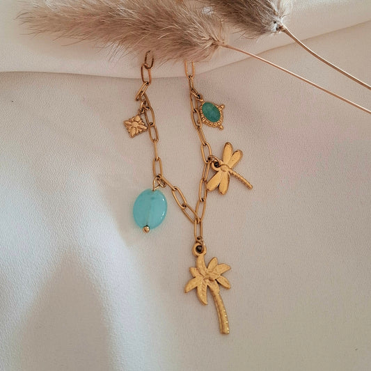 Collier breloques Summer - Larivieradoree 