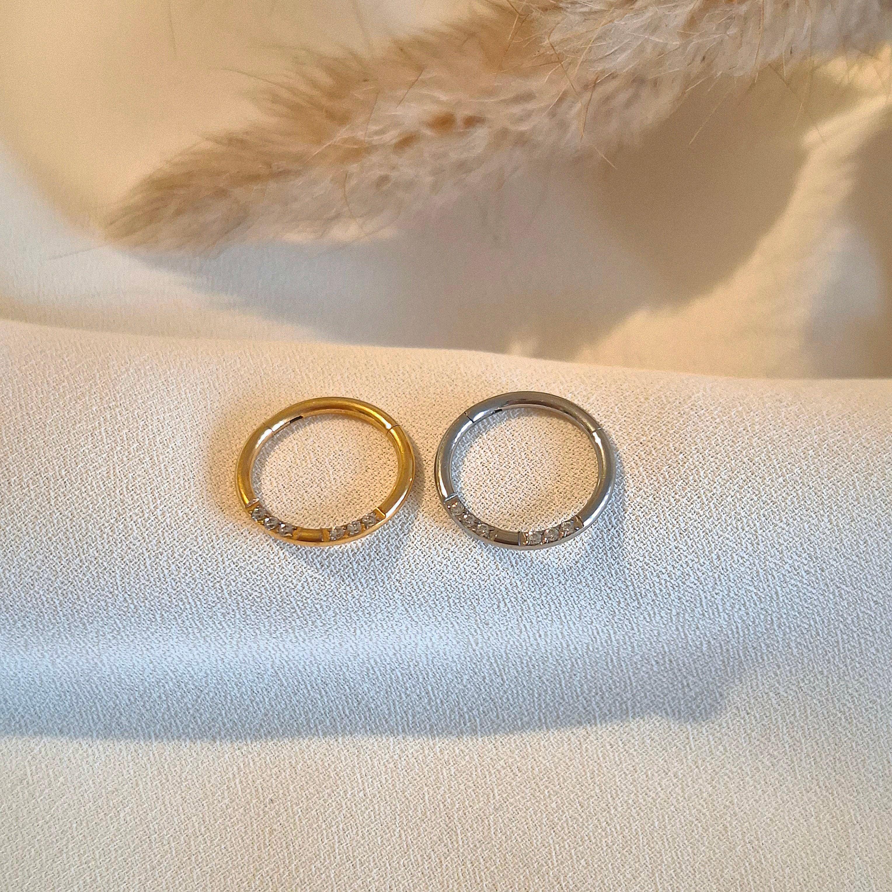 Piercing anneau Gloria - Larivieradoree 