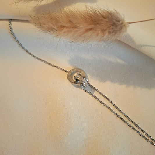 Bracelet double anneaux Anastasia