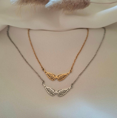 Angele, collier ailes d'ange - Larivieradoree 
