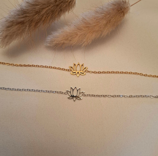 Azalée, bracelet fleur de lotus