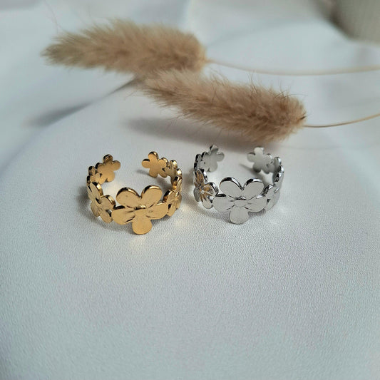 Bague fleurs Flora - Larivieradoree 