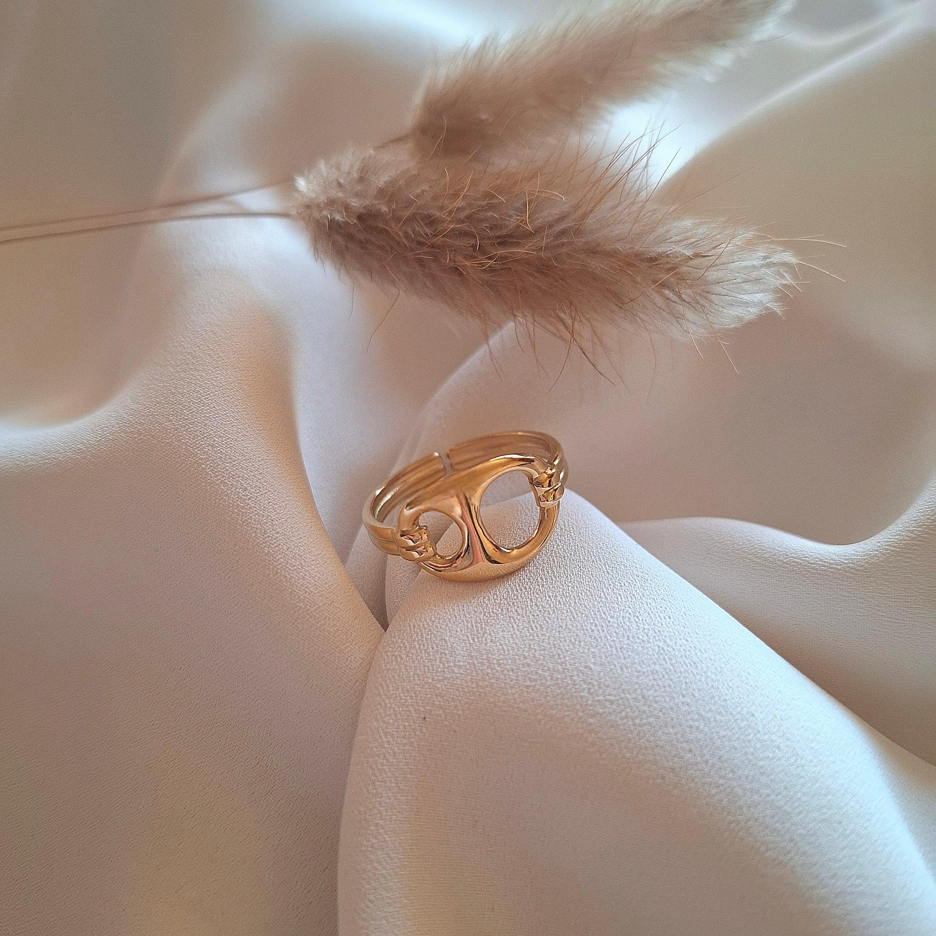 Bague Lina Grain de café - Larivieradoree 