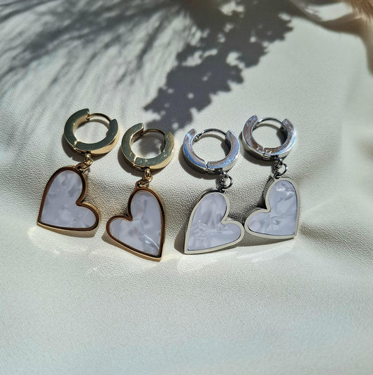 Boucles d'oreilles Coeur - Larivieradoree 